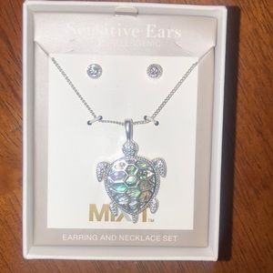 Turtle Necklace & Earring Set